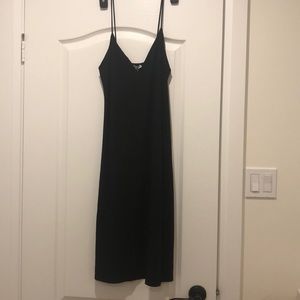Never worn black slip dress